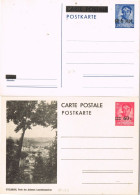 55094. DOS (2) Entero Postales 60 S 75 Y 6 Rpf S 35. Ocupation Allemagne, Guerre - Occupazione