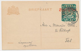 Briefkaart G. 176 A I Apeldoorn - Tiel 1921 - Entiers Postaux