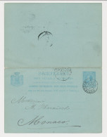 Briefkaart G. 28 Rotterdam - Monaco 1889 - Postwaardestukken