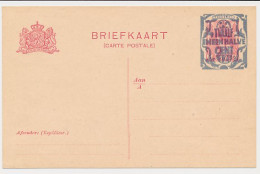 Briefkaart G. 156 A I - Plaatfout - 1 Punt Achter Expediteur. - Ganzsachen
