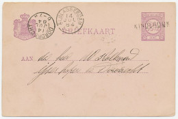 Naamstempel Kinderdijk 1884 - Storia Postale