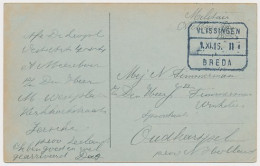 Treinblokstempel : Vlissingen - Breda II 1915 ( Yerseke ) - Ohne Zuordnung