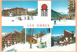 Ppgf/ CPSM Grand Format - HAUTES ALPES - LES ORRES - MULTIVUES - Animations, Skieurs - Sonstige & Ohne Zuordnung