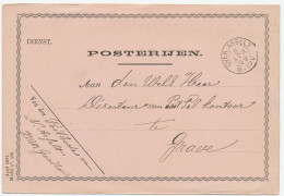 Kleinrondstempel Over Asselt 1899 - Dienst Posterijen - Ohne Zuordnung