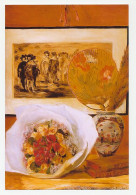 Postal Stationery China 2009 Pierre Auguste Renoir - Flowers - Fan - Books -Still Life With Bouquet  - Andere & Zonder Classificatie