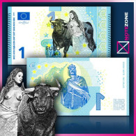 Thomas Stebbins 1 EURO European Union EU Polymer Fantasy Private Note - Autres & Non Classés