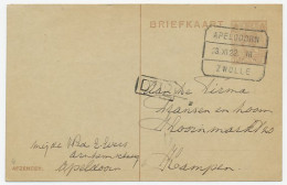 Treinblokstempel : Apeldoorn - Zwolle III 1922 - Ohne Zuordnung