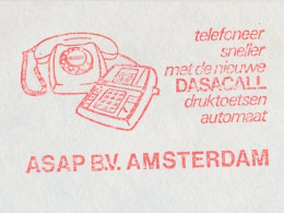 Meter Cover Netherlands 1978 Telephone - Push Buttons - ASAP - Telecom