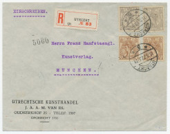 Em. Bontkraag Aangetekend Utrecht - Duitsland 1922 - Ohne Zuordnung