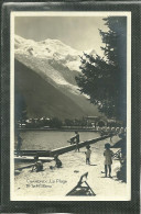 74  CHAMONIX - LA PLAGE ET LE MONT BLANC (ref 9059) - Chamonix-Mont-Blanc