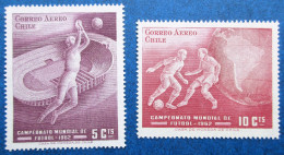 Timbres Neufs** Du Chili N°PA 210/11 De 1962 Thème Football - Cile