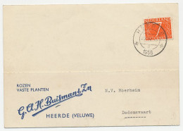Firma Briefkaart Heerde 1956 - Rozen / Planten - Ohne Zuordnung