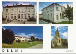 57 - DELME L'eglise - La Mairie - La Synagogue - La Maison De Retraite     **CPm Multivues Vierge  ** - Other & Unclassified