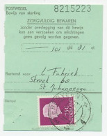 Em. Juliana Heerenveen 1968 - Postwissel - Bewijs Van Storting - Ohne Zuordnung