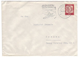 Cover / Postmark Germany 1962 Canoe - Kayak - Otros & Sin Clasificación