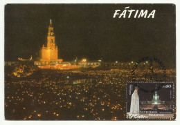 Portugal Sanctuaire Notre Dame De Fatima 2016 Carte Maximum Carte Postale Vintage Sanctuary Our Lady Of Fatima Maxicard - Christendom