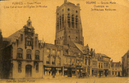 Belgique - Flandre Occidentale - Furnes - Grand'Place - Côte Est Et Tour De L'Eglise St-Nicolas - Veurne