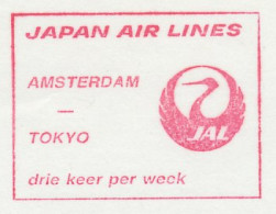 Meter Cut Netherlands 1987 JAL - Japan Air Lines - Airplanes