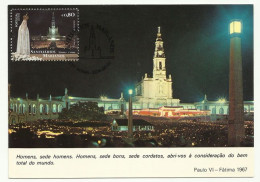 Portugal Sanctuaire Notre Dame De Fatima 2016 Carte Maximum Carte Postale Vintage Sanctuary Our Lady Of Fatima Maxicard - Christendom