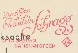 Meter Card Deutsches Reich / Germany 1937 Movie - Pretty Miss Schragg  - Cinema