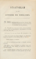 Staatsblad 1878 - Betreffende Postkantoor Scheemda - Brieven En Documenten