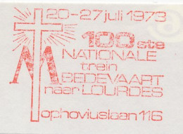 Meter Cut Netherlands 1973 100th National Train Pilgrimage To Lourdes - Andere & Zonder Classificatie