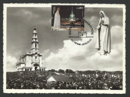 Portugal Sanctuaire Notre Dame De Fatima 2016 Carte Maximum Carte Postale Vintage Sanctuary Our Lady Of Fatima Maxicard - Christendom