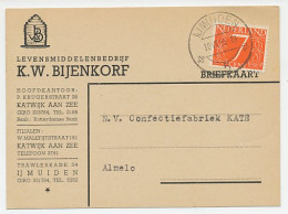 Firma Briefkaart IJmuiden 1956 - Bijenkorf / Levensmiddelen - Unclassified