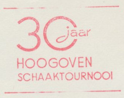 Meter Cut Netherlands 1968 30 Years Hoogoven Chess Tournament - Zonder Classificatie