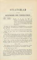 Staatsblad 1898 : Spoorlijn Rotterdam - Zuid Beijerland - Documents Historiques