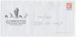 Postal Stationery / PAP France 2001 Totem Pole - Guitar - Indianer