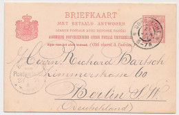 Briefkaart G. 54 B Dordrecht - Duitsland 1901 - Interi Postali