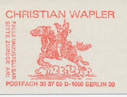 Meter Cut Germany 1984 Postillion - Postman - Horse - Other & Unclassified