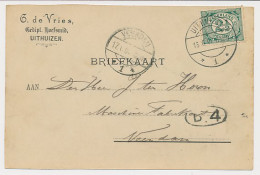 Firma Briefkaart Uithuizen 1907 - Gedipl. Hoefsmid - Non Classés