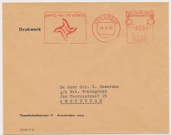 Meter Cover Netherlands 1972 PVDA - Political Party - Labour Party - Amsterdam  - Non Classificati