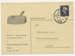 Firma Briefkaart Goor 1949 - IJzerwaren / Gereedschap / Schaaf - Unclassified