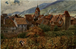 Reichenweier - Künstlerkarte H. Hoffmann - Riquewihr