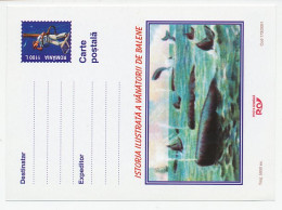 Postal Stationery Romania 2001 Whaling - Whale - Other & Unclassified