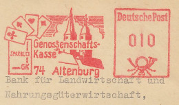 Meter Cover Deutsche Post / Germany 1976 Playing Cards - Altenburg - Unclassified