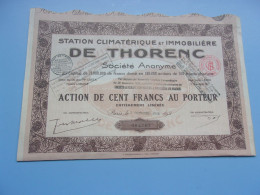 Station Climatérique Et Immobilière DE THORENC (1928) - Autres & Non Classés