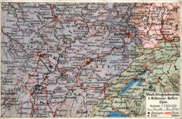 Westlicher Kriegsschauplatz - Map - Weltkrieg 1914-18