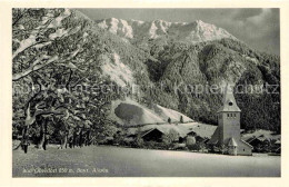 72842123 Bad Oberdorf Ortsansicht Mit Kirche Winterpanorama Allgaeuer Alpen Bad  - Hindelang