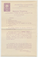 Drukwerk ( Zie Inhoud ) Rotterdam 1915 Studentenvereniging / Uil - Non Classés