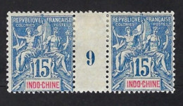 INDO-CHINE: N° 8  ,millésime 9, Neuf Marque De Charnière, Très Beau - Neufs