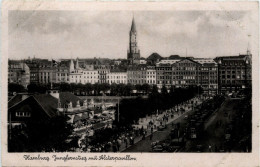 Hamburg - Jungfernstieg Mit Alsterpavillon - Autres & Non Classés