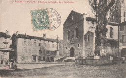 Saint Jean En Royans Eglise Et Peuplier - Other & Unclassified
