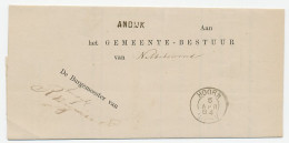 Naamstempel Andijk 1884 - Lettres & Documents