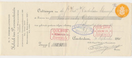 Fiscaal Droogstempel 5 C. AMST. 1918 - Amsterdam 1918 - Steuermarken