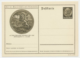 Postal Stationery Germany 1936 Lion - 550 Years University Heidelberg - Semper Apertus  - Autres & Non Classés