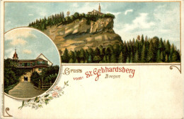Gruss Aus St. Gebhardsberg Bei Bregenz - Litho - Bregenz